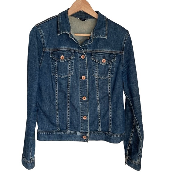 Lannds' End Denim Jean Jacket Size: M - Picture 8 of 8